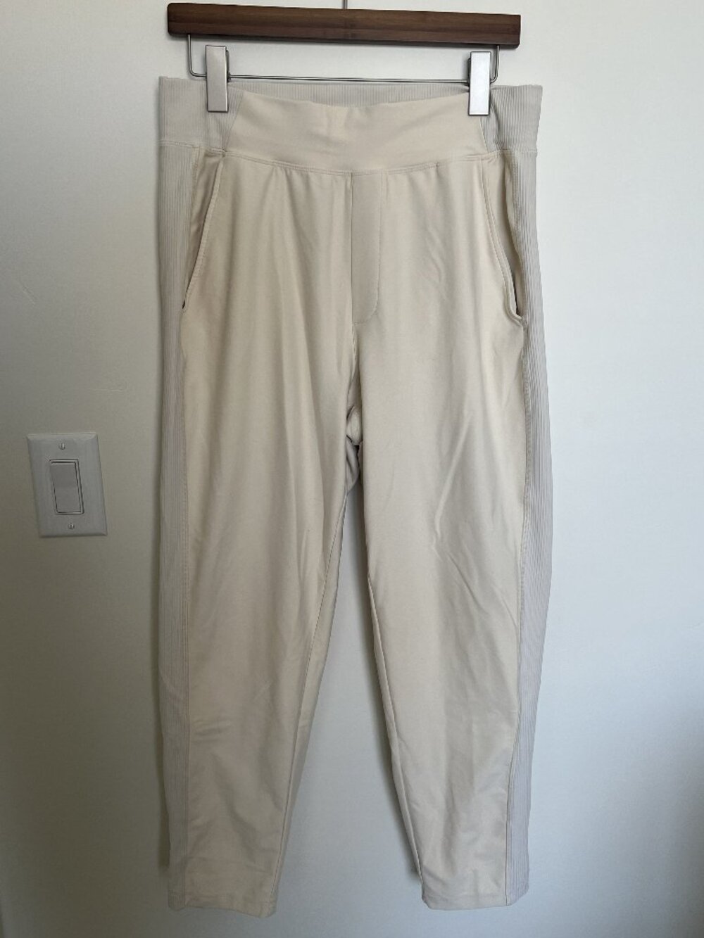Cream Athletic Joggers